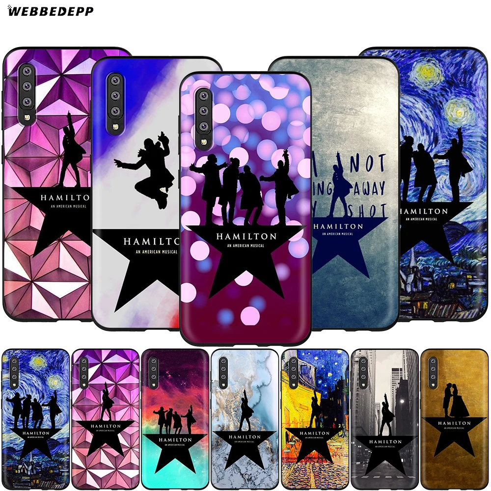 Webbedepp Гамильтон музыкальный текст чехол для Samsung Галактики S7 S8 S9 S10 Edge Plus Note 10 8 9 A10