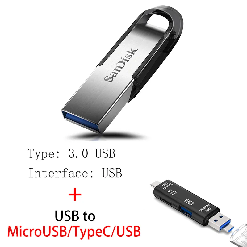Флеш-накопитель USB sandisk 32, 64, 128, 16 ГБ, флеш-накопитель 128 ГБ, 64 ГБ, 32 ГБ, 256 ГБ, флеш-накопитель 3,0, USB флешка, диск на ключ, память для телефона - Цвет: CZ73 Y211