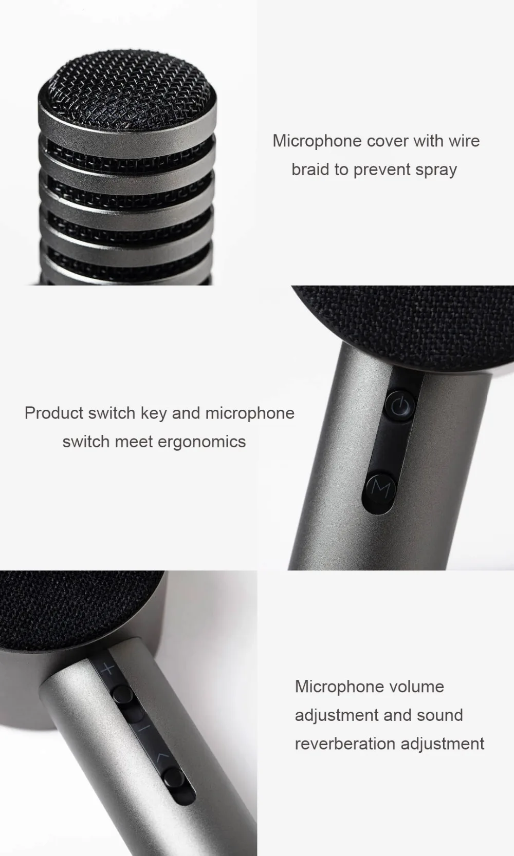 Xiaomi Xiaohou беспроводной микрофон аудио беспроводной караоке Bluetooth мода мульти-сценария использование студия запись динамик с микрофоном