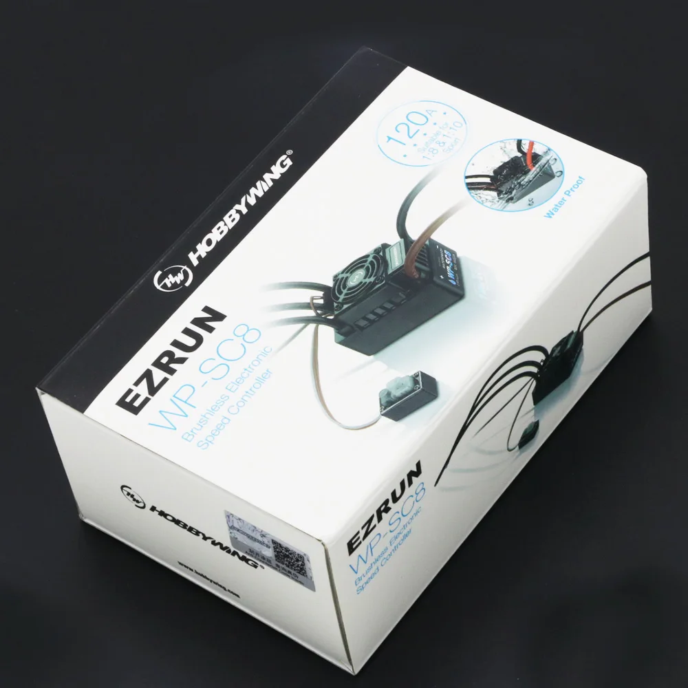 Hobbywing EZRUN WP SC8 водонепроницаемый 120A бесщеточный ESC RC автомобиль EZRUN-WP-SC8