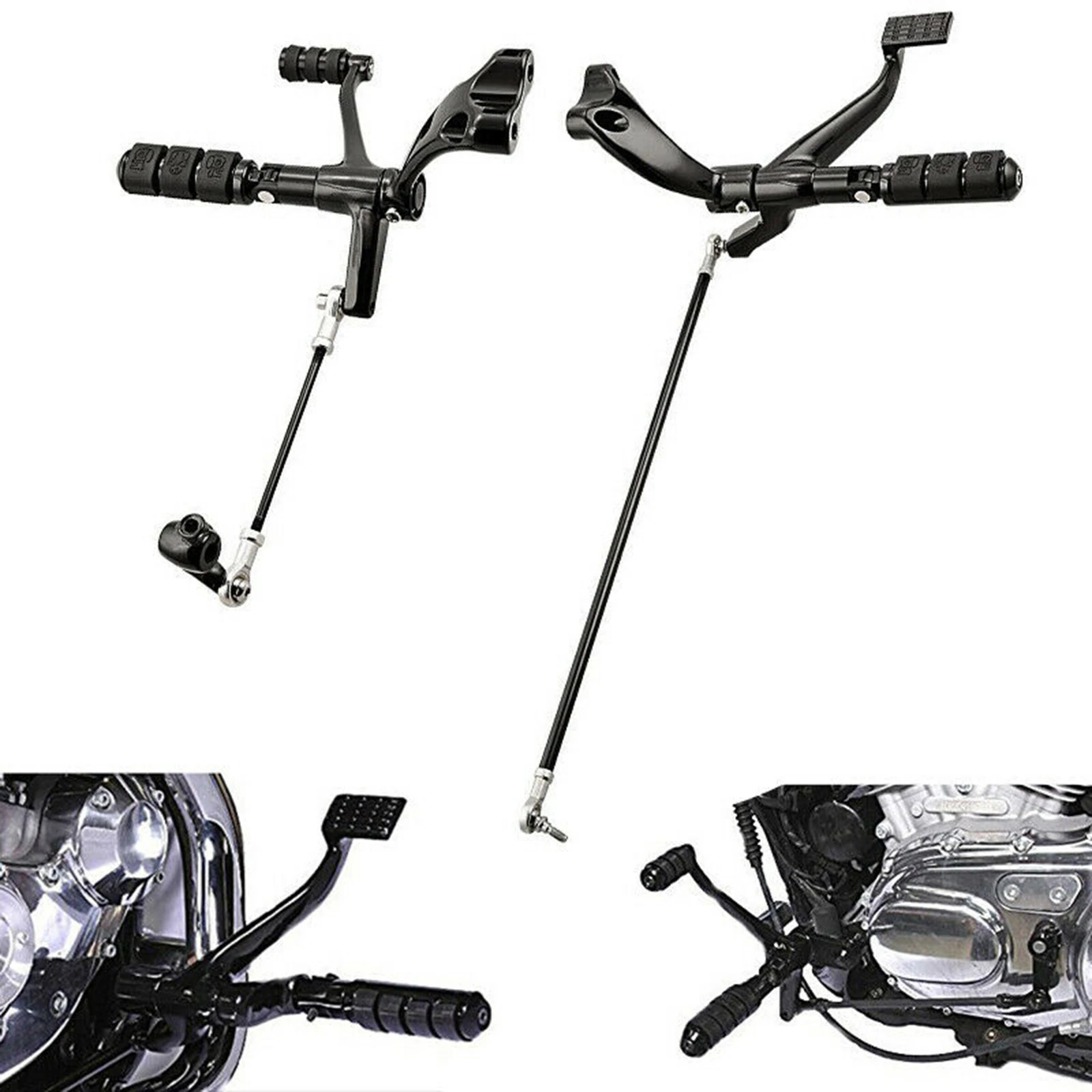 

Переднее управление KEMIMOTO полный комплект подножки для Sportster XLH 91-2003 Комплект переднего управления подножки рычаги