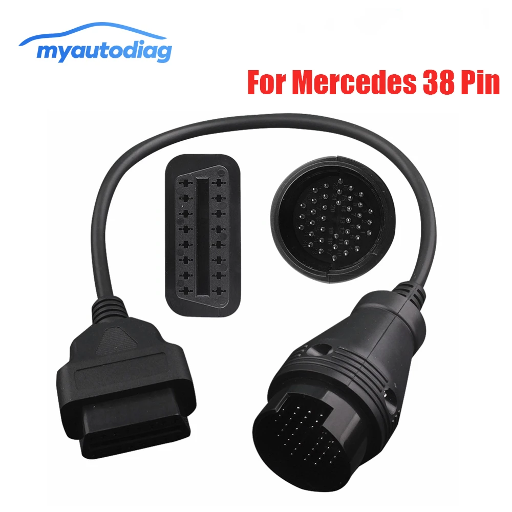 Диагностический адаптер OBD2 OBD II 38 Pin-16 Pin для Mercedes 38pin Разъем Benz Promotion | Автомобили и