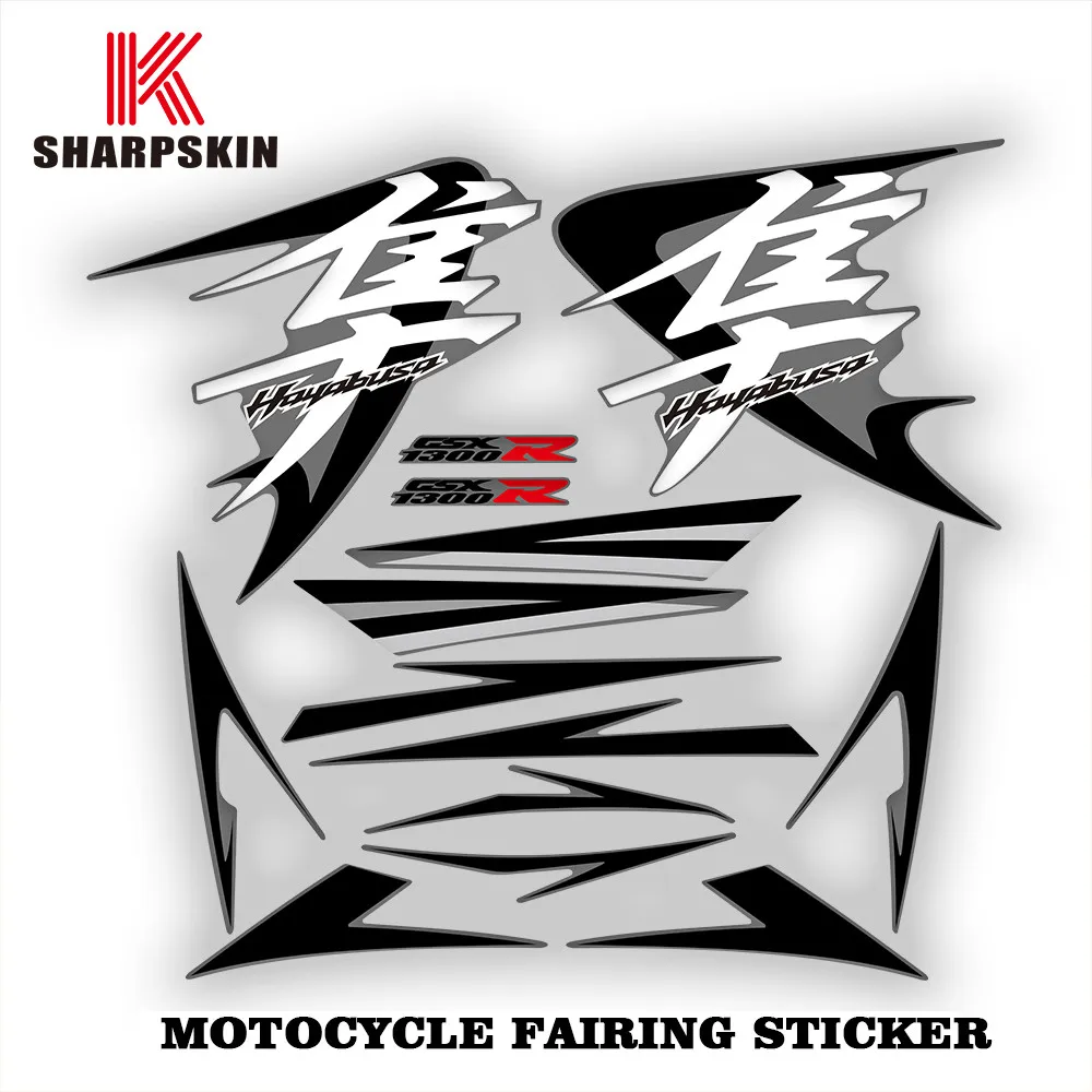 

Защитная наклейка на обтекатель кузова мотоцикла, светоотражающая декоративная наклейка против царапин, подходит для Suzuki Hayabusa GSXR1300R 08