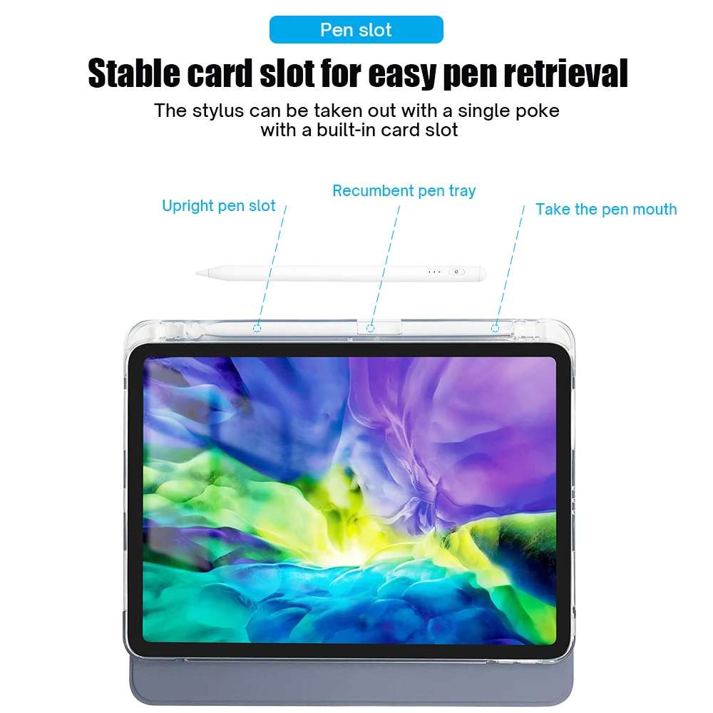 Чехол GOOYIYO для iPad 2021 9th 10 2 Pro 11 2020 планшет кожаный чехол держатель TPU оболочка