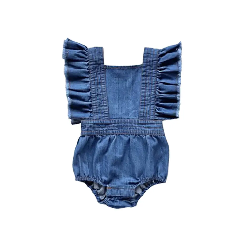 Новинка 2019 брендовый детский джинсовый комбинезон Pudcoco для маленьких девочек