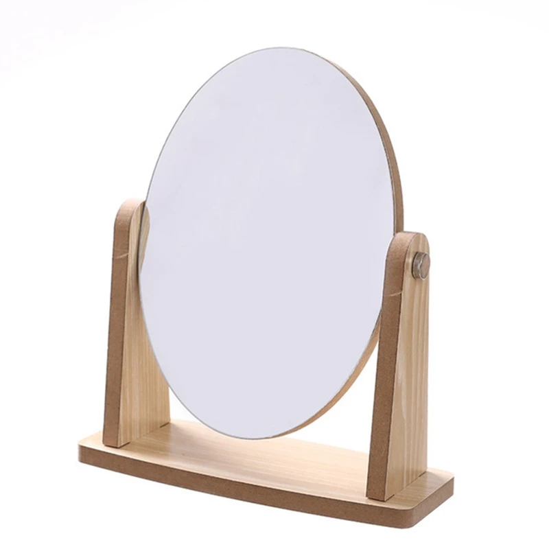 bamboo mirror 2 цвета, новинка, модное портативное зеркало для макияжа, винтажное ручное косметическое зеркало, прямоугольное HD Зеркало для красоты - Цвет: bamboo mirror