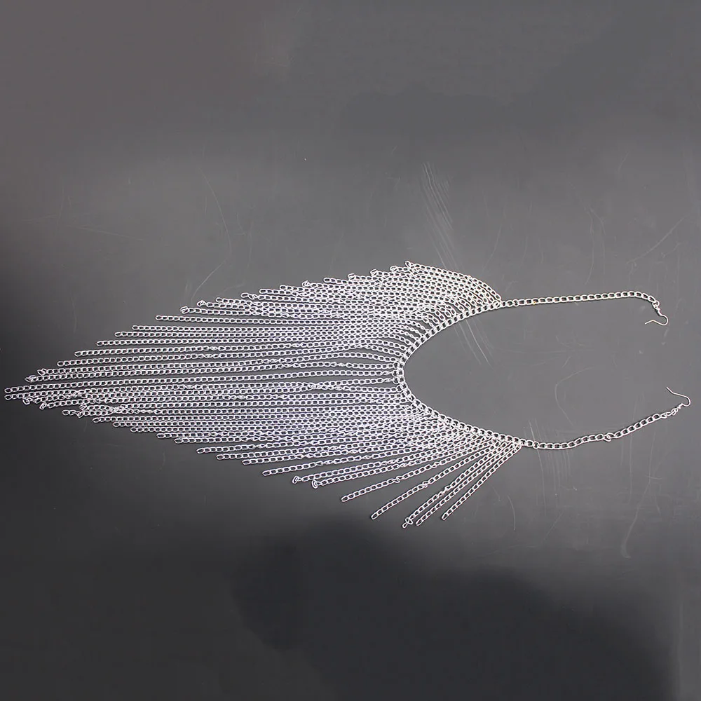 Женская многослойная цепочка с кисточками золотистая или Серебристая в новом