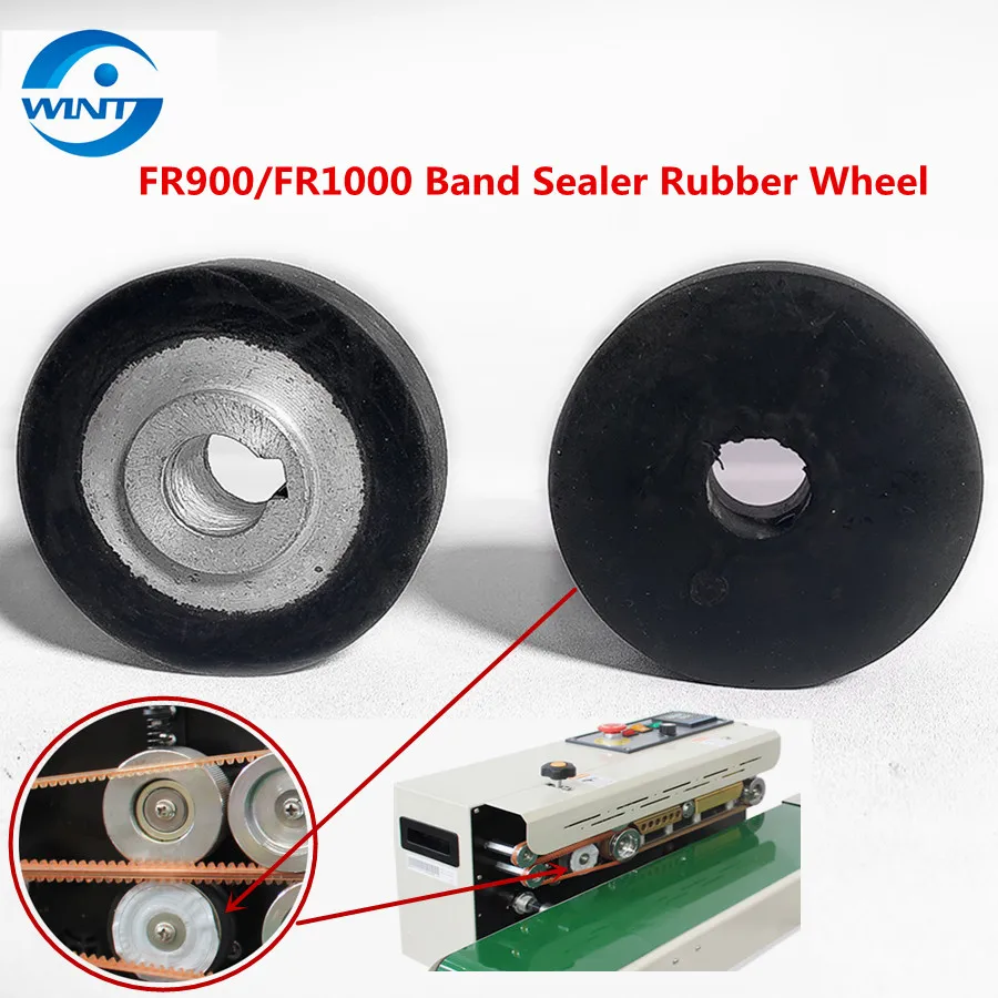 1Pcs Rubber Wheel Pad Replacement For FR-900 Continuous Sealing Machine Parts 