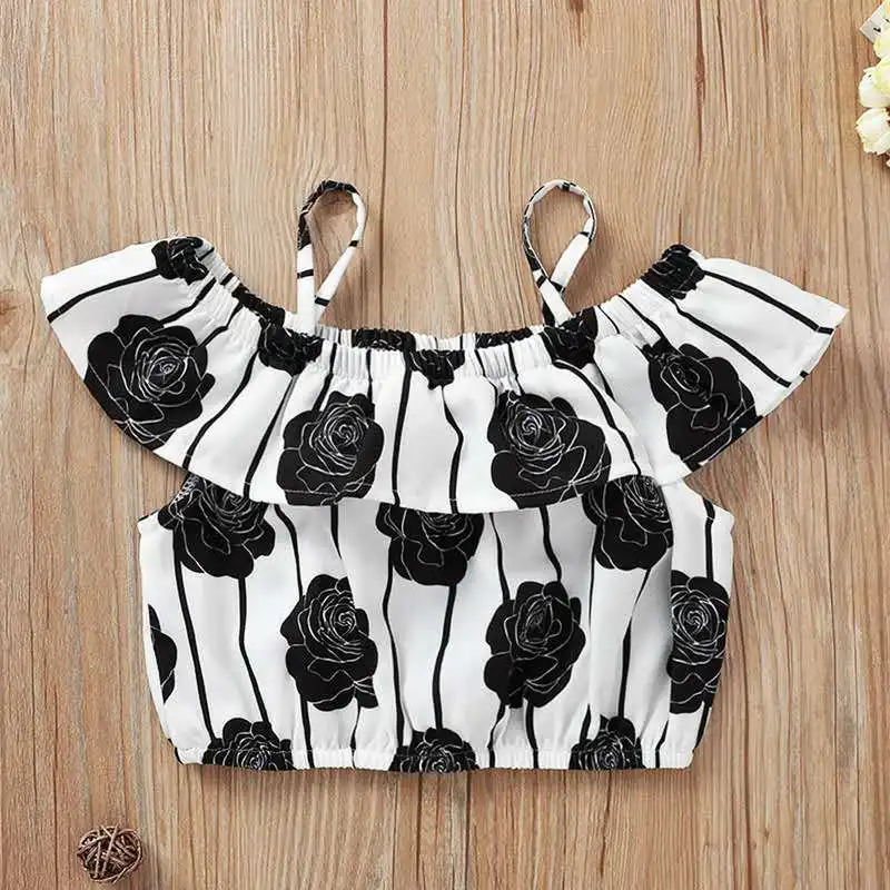 Комплект одежды для девочек из 2 предметов топ на бретельках без бретелек с