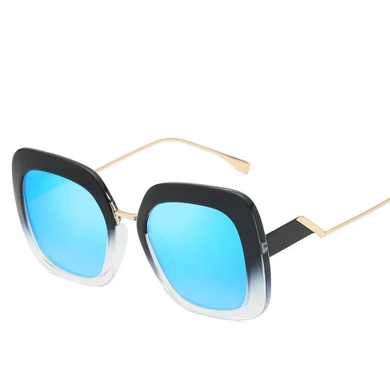 Яркие Квадратные Солнцезащитные очки для женщин модные сны большие