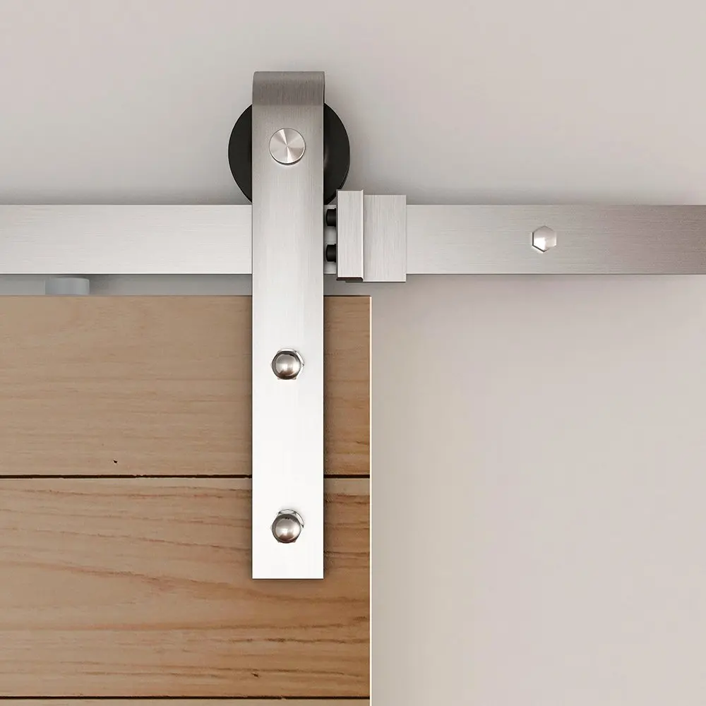 Серый Анти Прыжок оборудование для раздвижной двери сарая Замена плоской