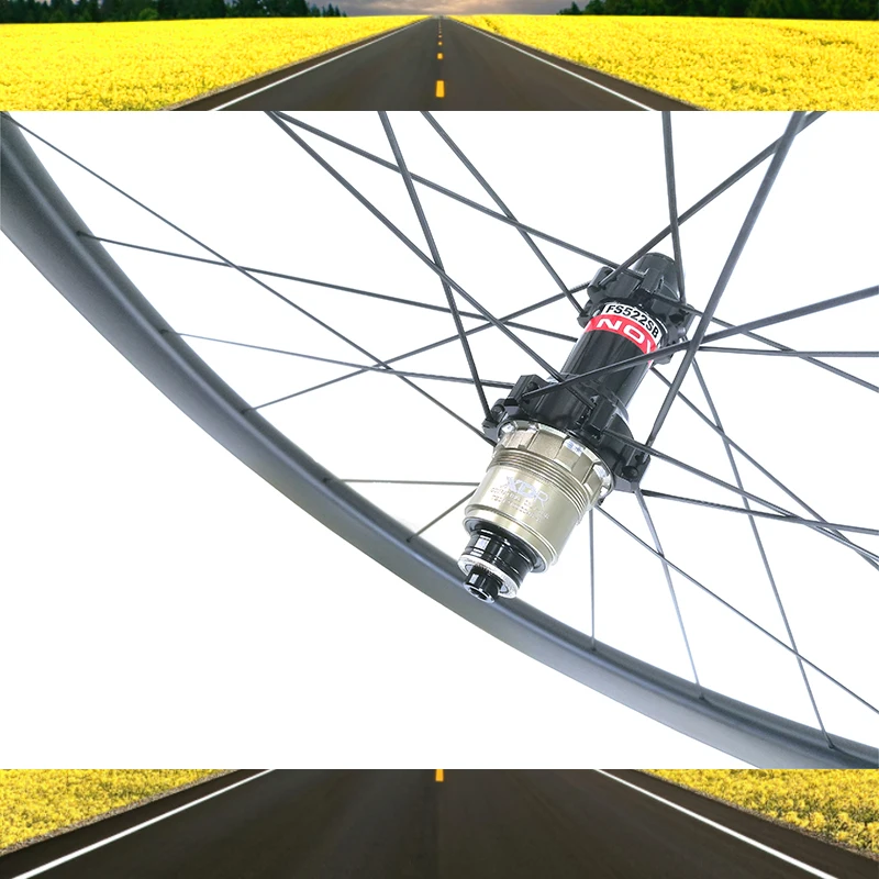 700C Road 55*25 мм углеродная колесная пара обод глубокий 55 ширина 25 Novatec AS511SB/FS522SB V