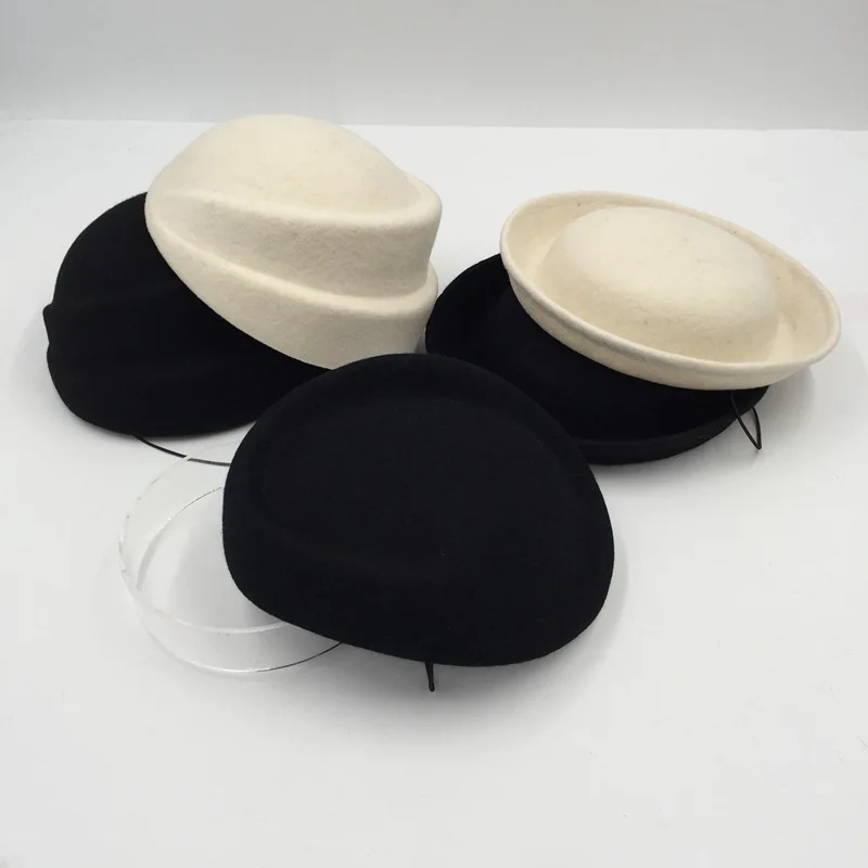 

202110-nao-wutai flight attendant stageautumn wool small cap lady beret hat women Leisure painter hat