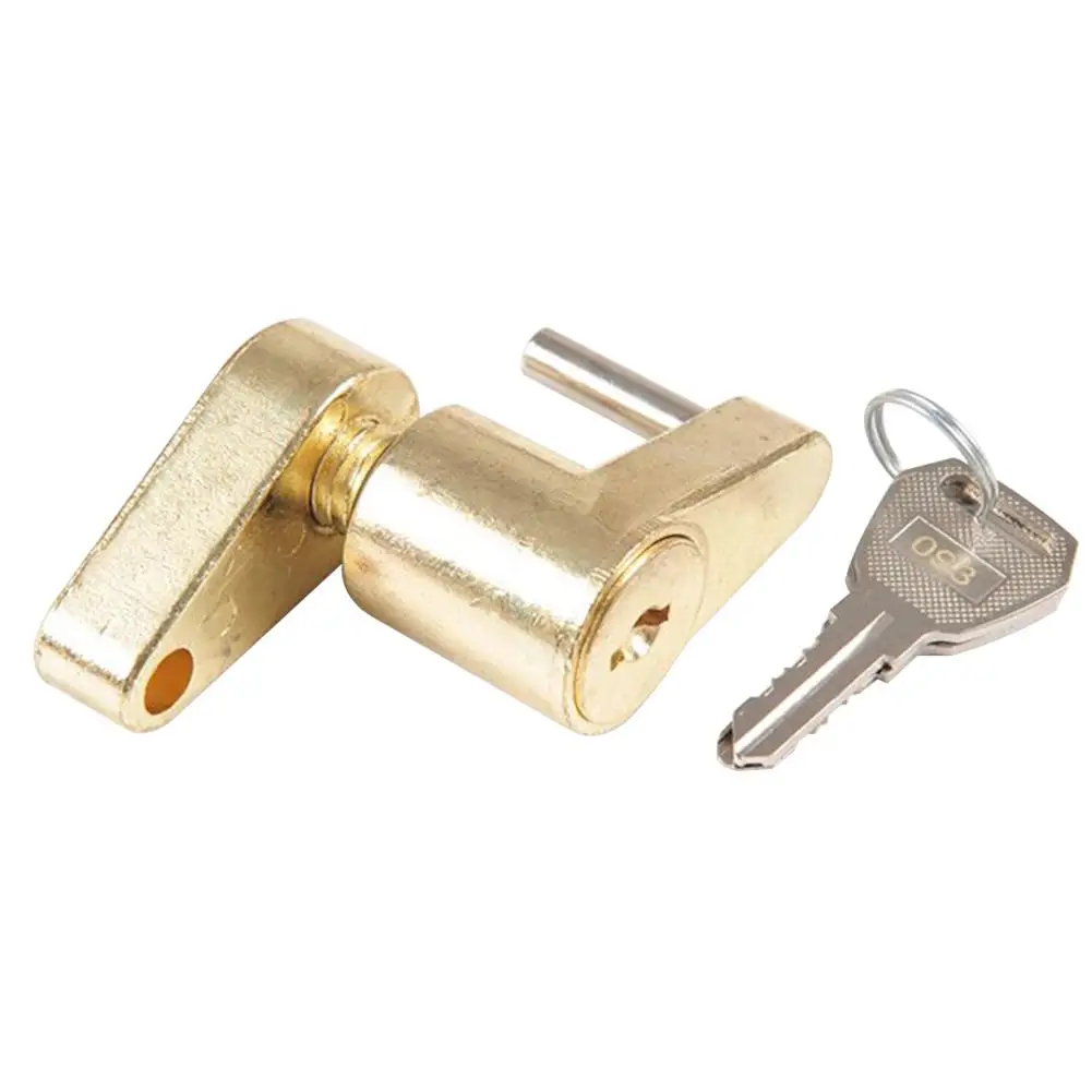 

Zinc Alloy 1/4inch Universal Trailer Tow Hitch Bar Coupler Lock with 2 Keys