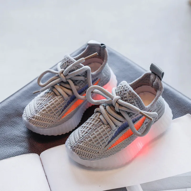 

Kids Luminous Fashion Shoes Child Sneakers Casual Baby Running Trainers Bosy Girls Chaussure Enfant Children Sport Canvas Shoes