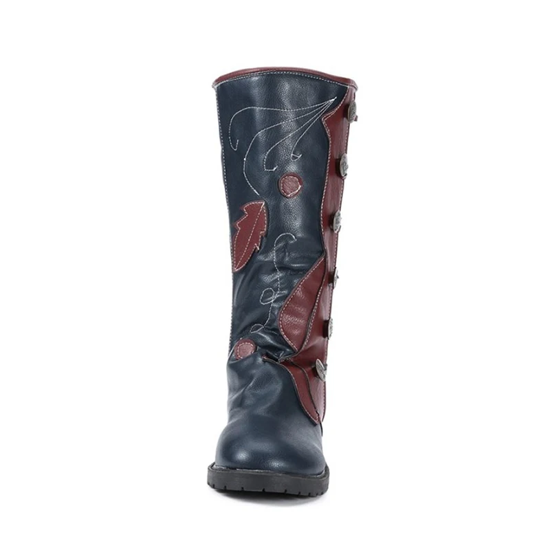 RIZABINA/Новое поступление женские высокие сапоги зимняя обувь в винтажном стиле