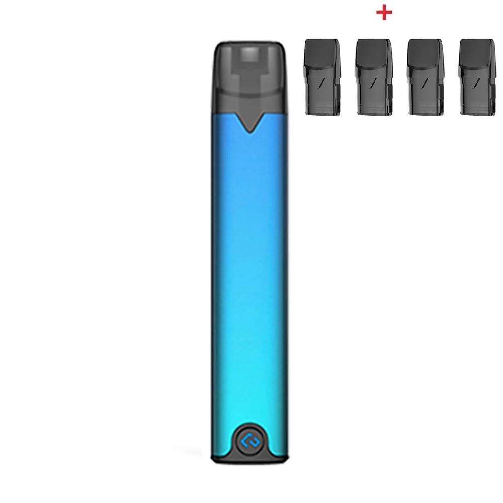 Caribbean Blue4 pods Комплект Hcigar Akso OS Pod 420 мАч встроенный аккумулятор с системой блокировки пряжки и 1,4 мл многоразовый стручок Vape - Цвет: Caribbean Blue4 pods