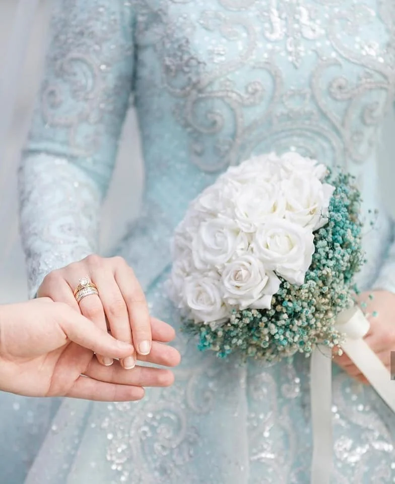 Красивые детские синие кружевные мусульманские свадебные платья с блестками