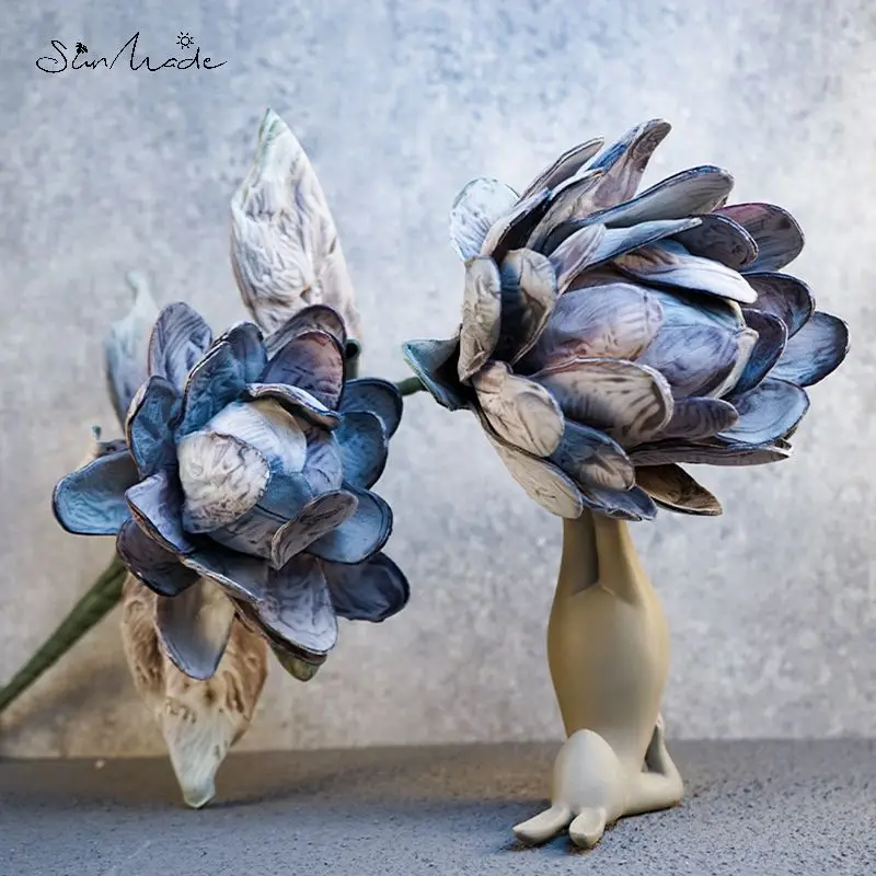 SunMade высококачественные искусственные цветы ручной работы большие далии декор