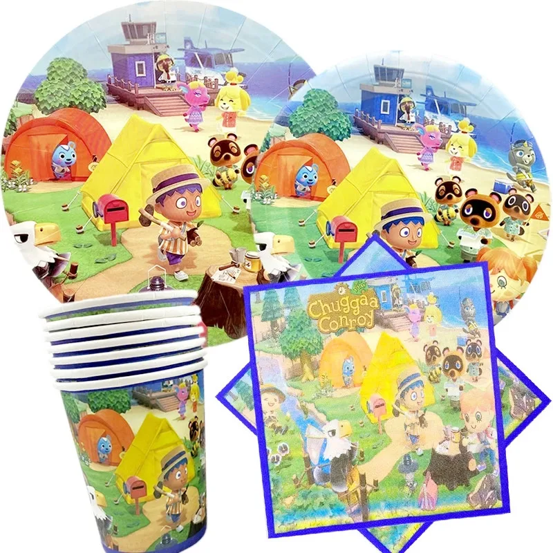 Набор одноразовой посуды в виде животного|Одноразовая посуда для вечеринок| |