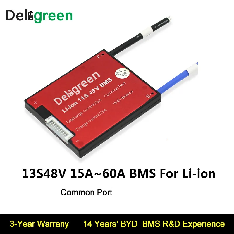 13S 25A 35A 45A 60A PCM/PCB/BMS для 48 В 18650 LiNCM литий ионный аккумулятор электрического