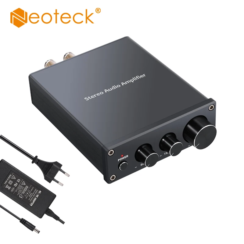 Neoteck Mini Hi Fi Класс D встроенный усилитель 2 канальный стерео аудио с басами и