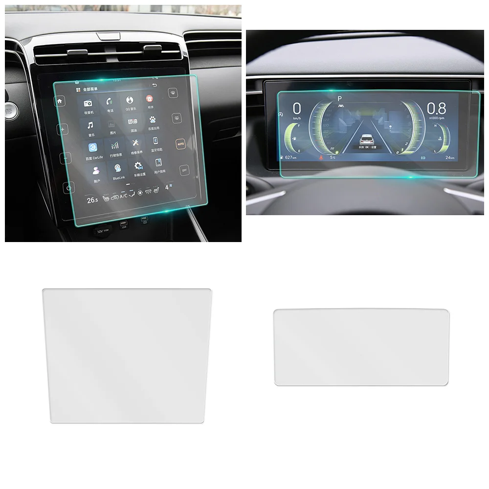 

For Hyundai Tucson L 2021 Car Dashboard Instrument Panel Multimedia GPS Navigation LCD Screen Tempered Glass Protective Film