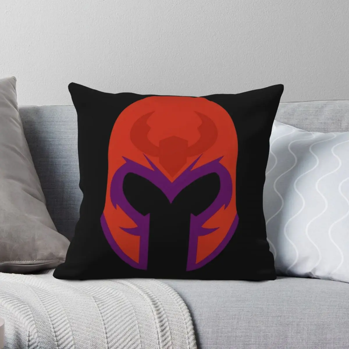 

UMVC3 Magneto квадратная наволочка для шлема из полиэстера и льна с бархатным узором на молнии декоративная наволочка для комнаты