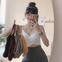 hot fashion womens club tank tops solid strappy sleevless camisoles tube crop top bralette casual sexy ladies summer tanks