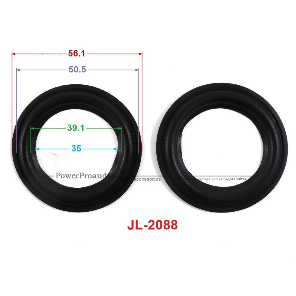 

New 10 pcs /lot = 5 Pair 2.5 inch Woofer Repairable Parts / Speaker Rubber Surround ( 56.1mm / 50.5mm / 39.1mm / 35mm )