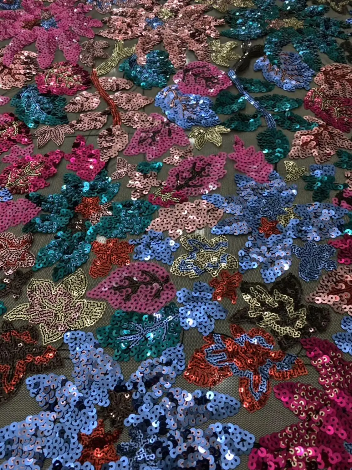 Кружевная ткань с сеткой и блестками в Африканском французском стиле кокосовой