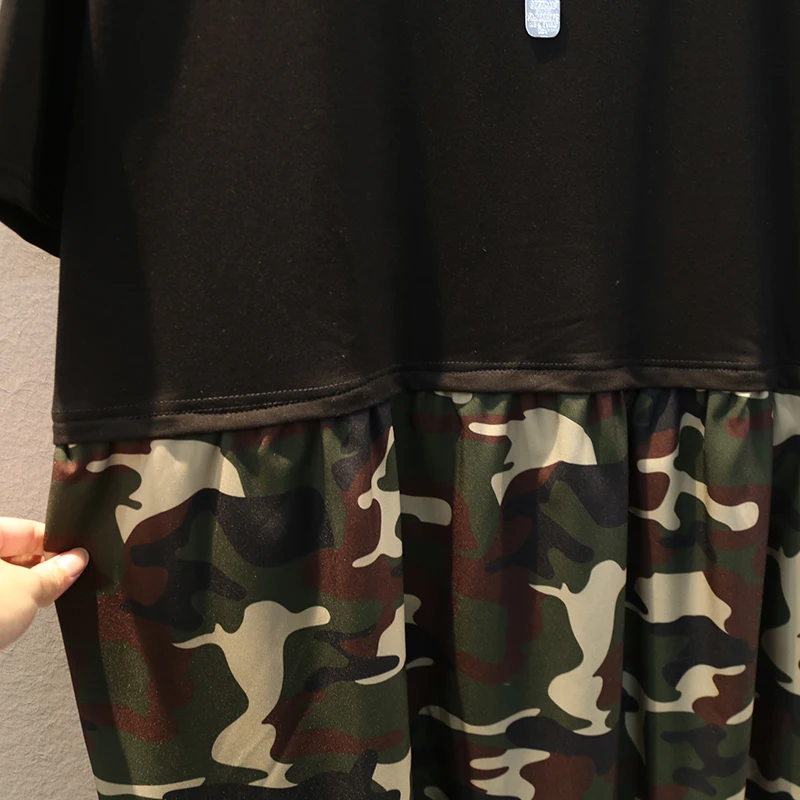 Женское платье с круглым вырезом и коротким рукавом [EWQ] модное Повседневное в