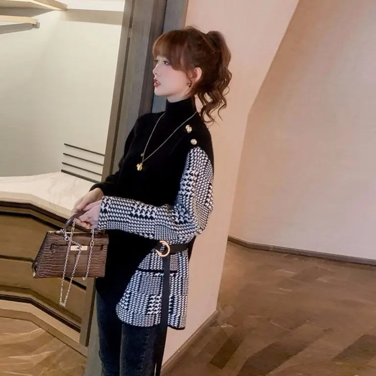

Women's sweater Pullover Top thickened bottoming shirt new autumn and winter