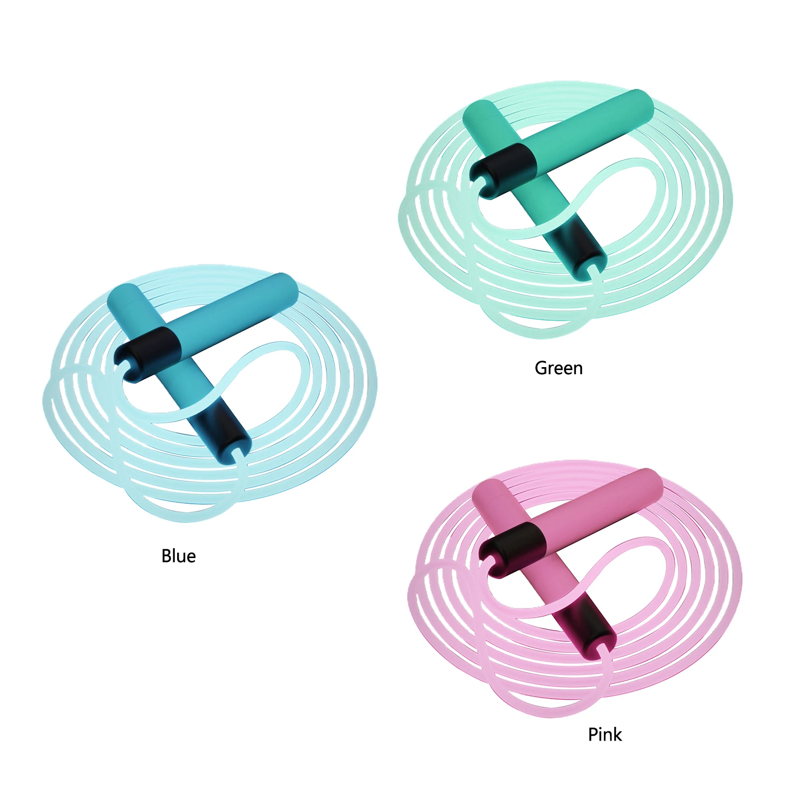 

Светящаяся Скакалка для фитнеса на открытом воздухе, флуоресцентная скакалка, домашние упражнения для детей и студентов