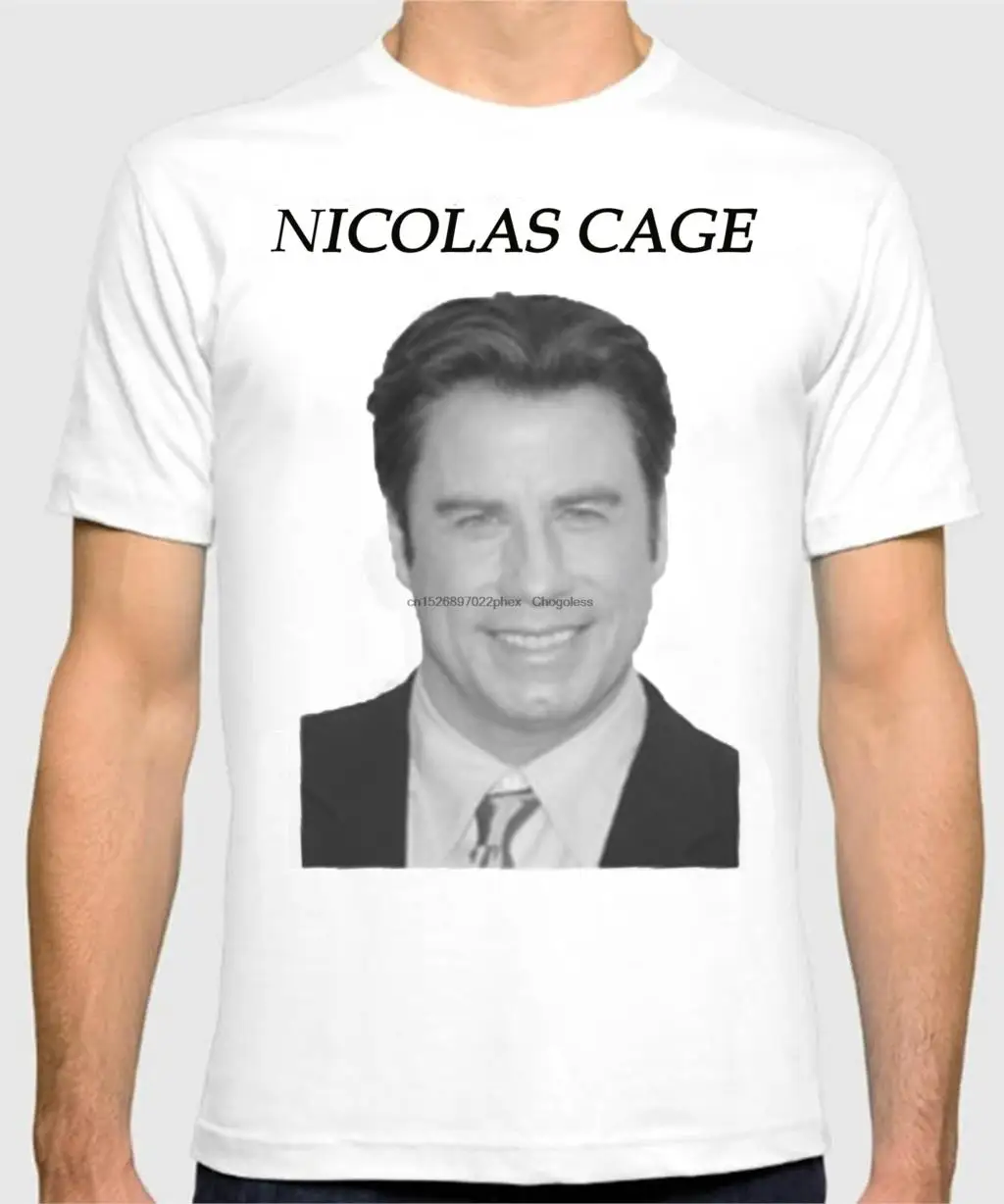 

FACEOFF John Travolta Funny Men Women Cotton Clothingt shirt