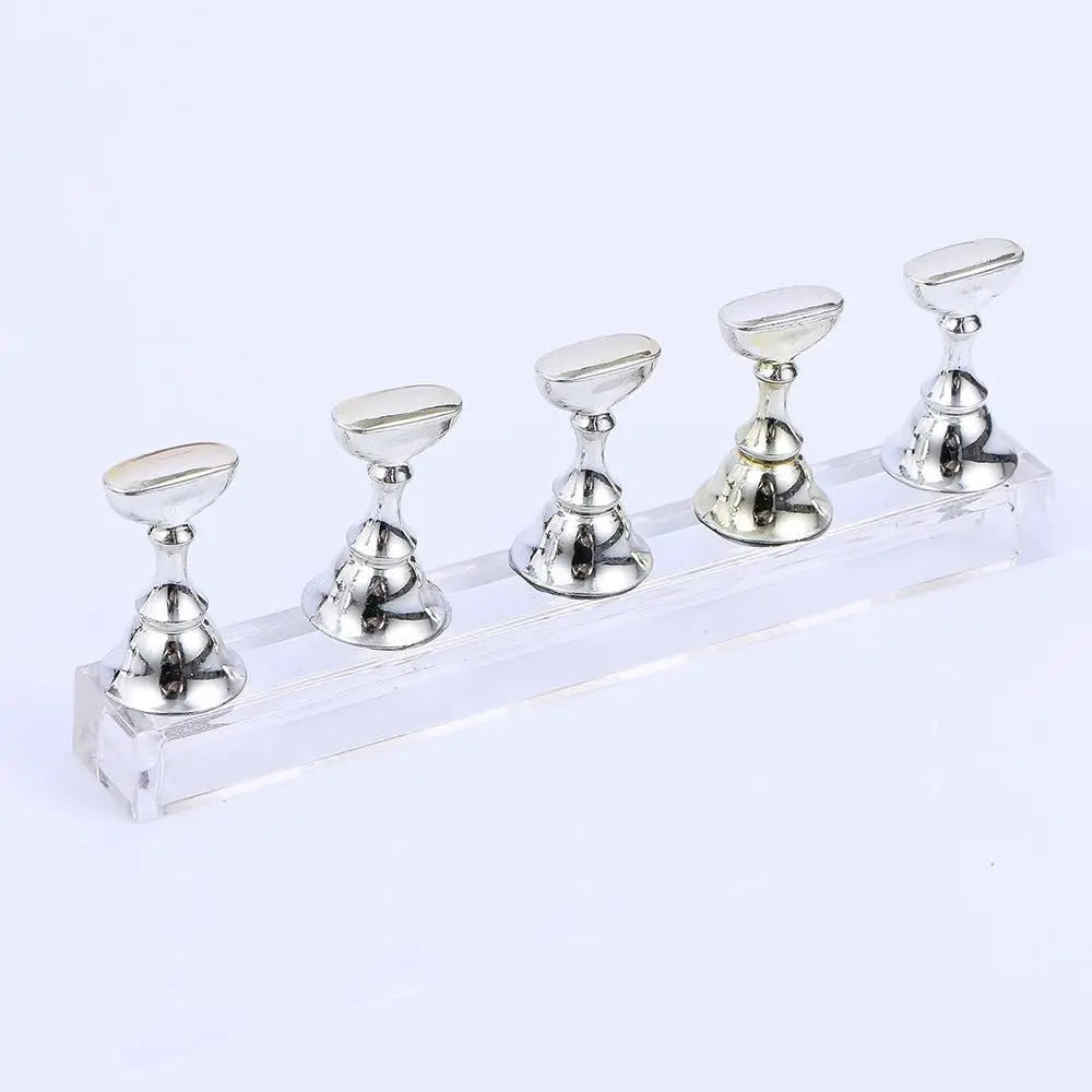 Мода 5 шт./компл. накладные ногти Дисплей подставка держатель магнитный для