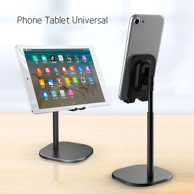 

Metal Desktop Phone Holder Tablet Stand For Ipad smartphone Bracket Universal phone stand holder height adjustable aluminum