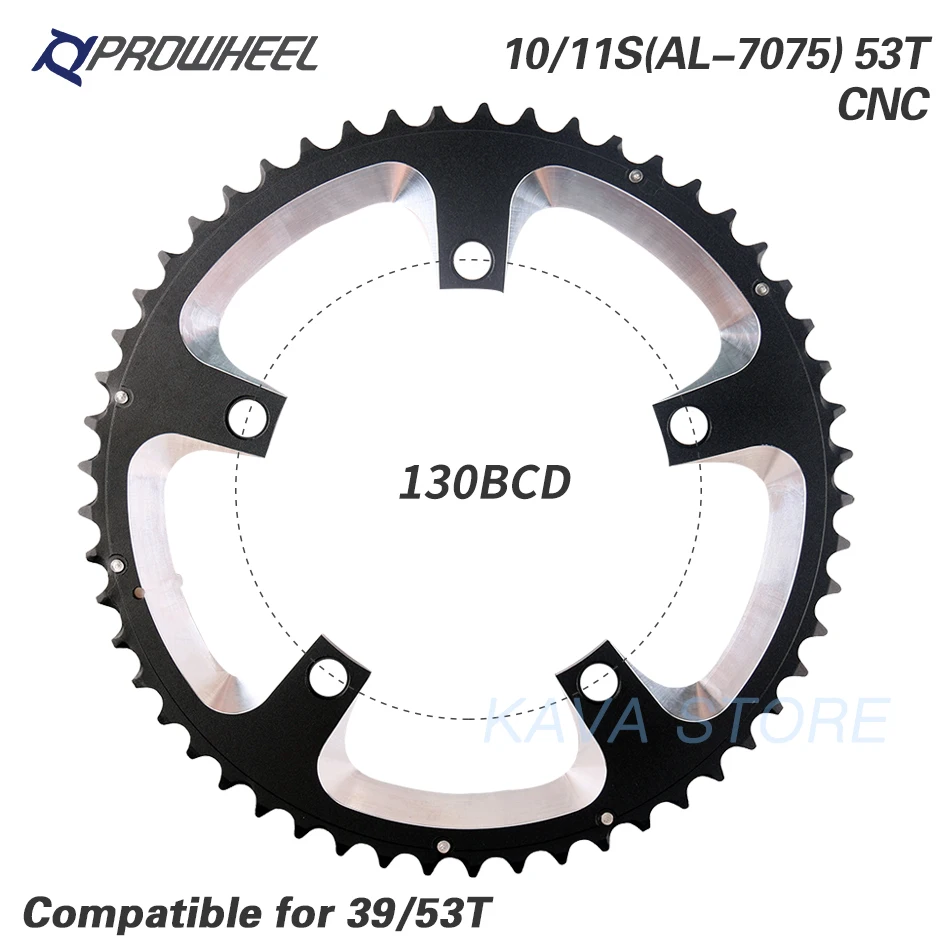 Звездочка PROWHEEL ROAD велосипедная звездочка 110BCD 130BCD 34/39/50/53T 8/9/10/11 скоростей | Спорт и
