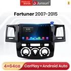 Junsun V1 Android 10 AI Голосовое управление 4G wifi DSP автомобильное радио мультимедиа для Toyota Fortuner Hilux 2007-2015 навигация GPS
