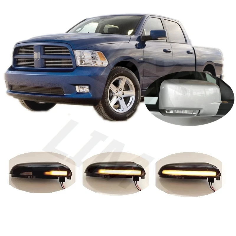 

for Dodge Ram DS DJ D2 1500 2500 3500 2009 2010 2011 2012 2013 Dynamic LED Blinker Mirror Turn Light Signal Lamp