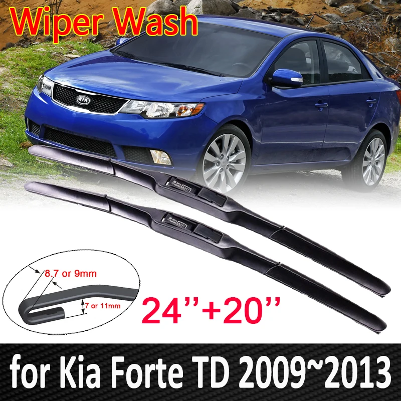 

Car Wiper Blade for Kia Forte 2009~2013 2010 2011 2012 Cerato K3 Koup Front Windscreen Windshield Wipers Blades Car Accessories