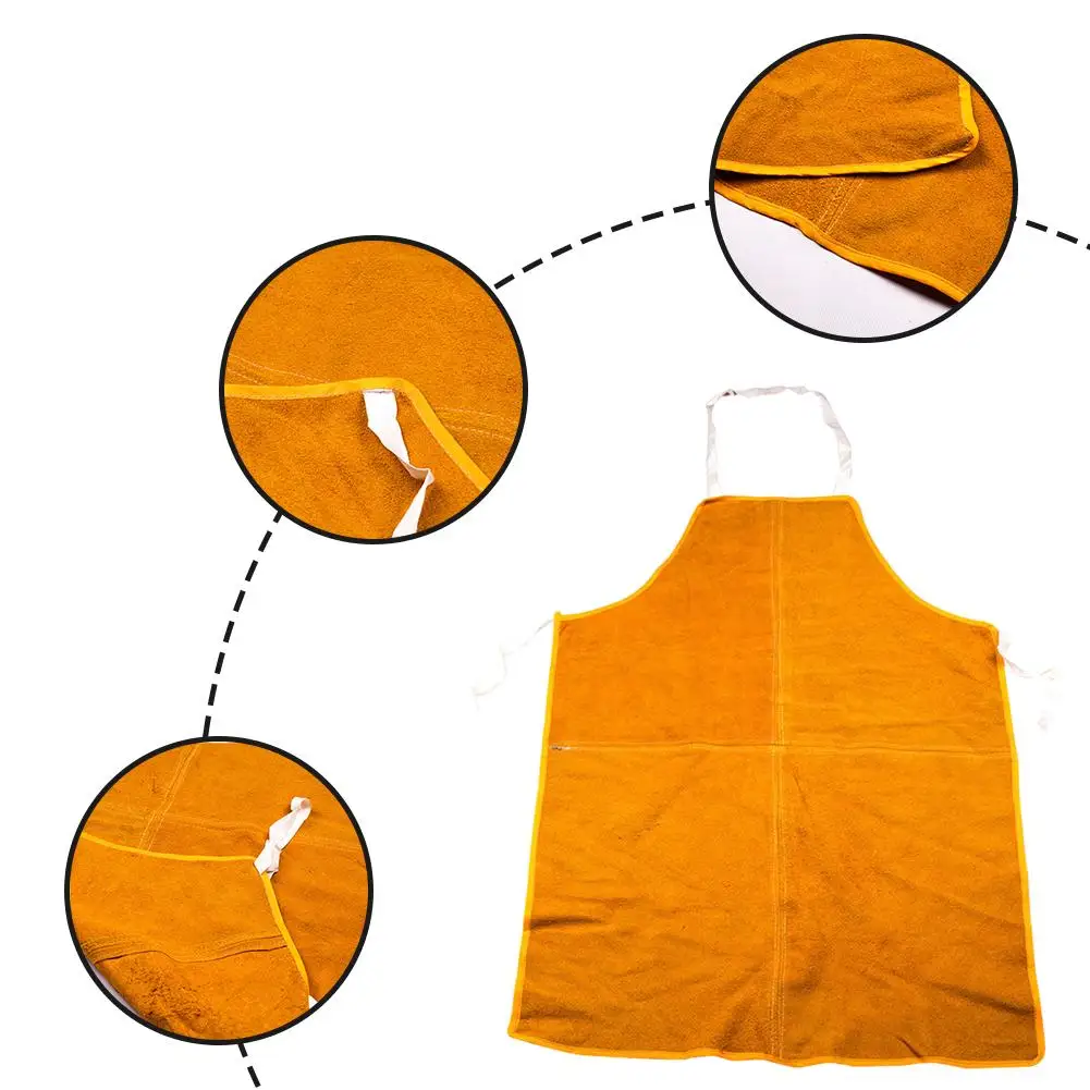 Сварочный фартук огнестойкий кожаный защитный чехол для одежды Износостойкий