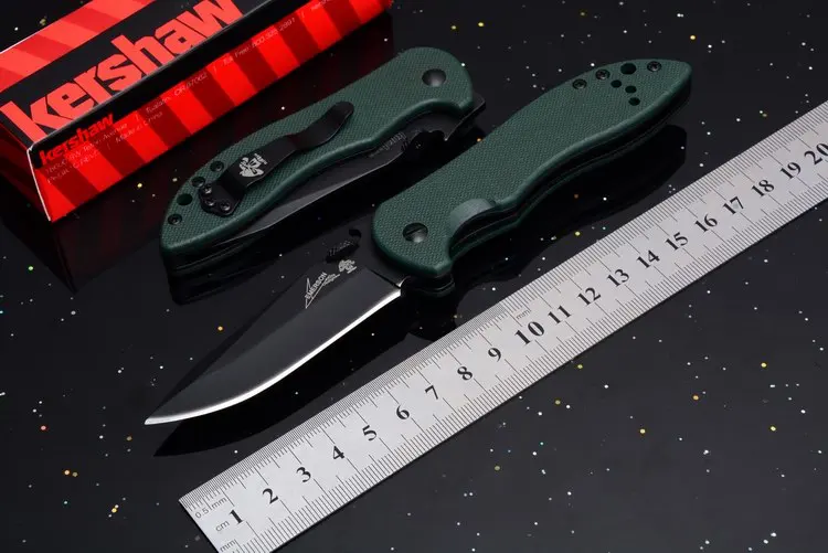 

Kershaw 6074 New Arrival Folding pocket outdoor tactical knives 8cr13mov Blade G10 Handle camping survival fruit knife EDC tools