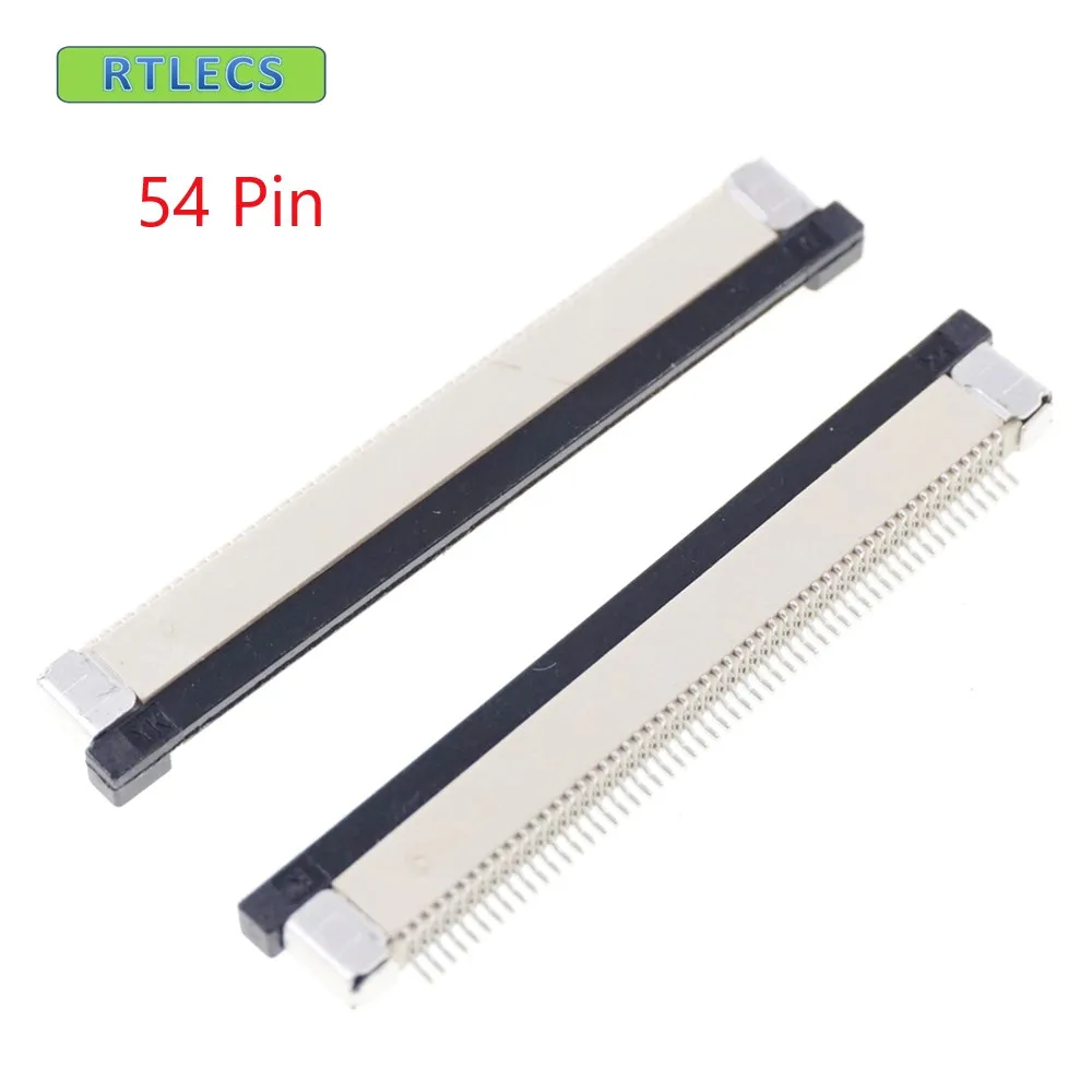 10pcs FPC connector 0.50 mm 0.020" 54 Position Bottom Contac