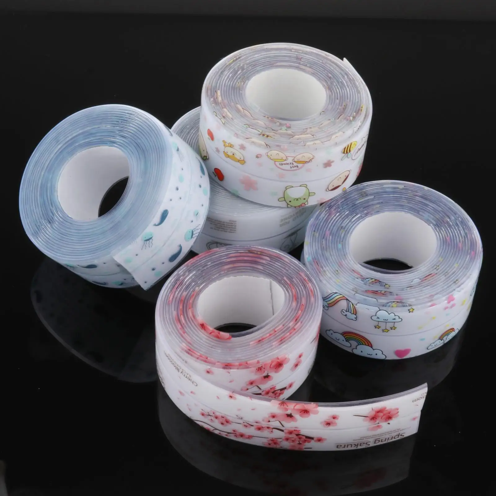 

Waterproof PVC Countertop Tape Anti Mold Proof Sticker Tape Self-adhesive