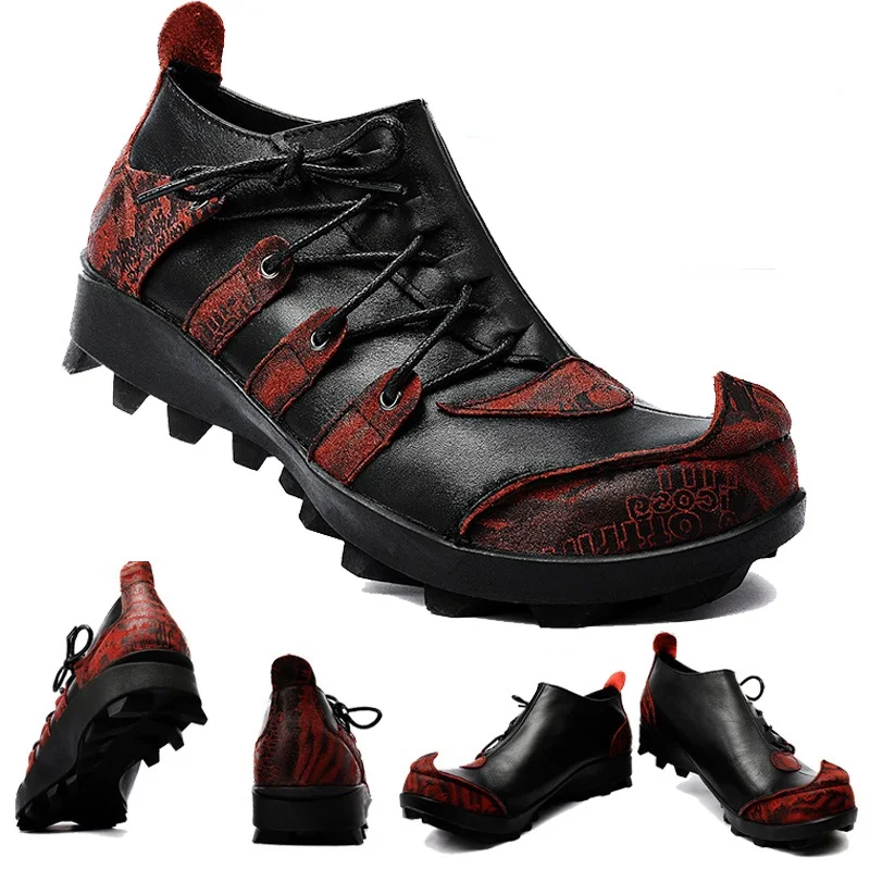 Туфли-Лоферы мужские из натуральной кожи на шнуровке | Обувь