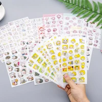 6 sheets pack japanese creative lemon cat snail cute sticker diy decoration diary scrapbook label children stationery gift