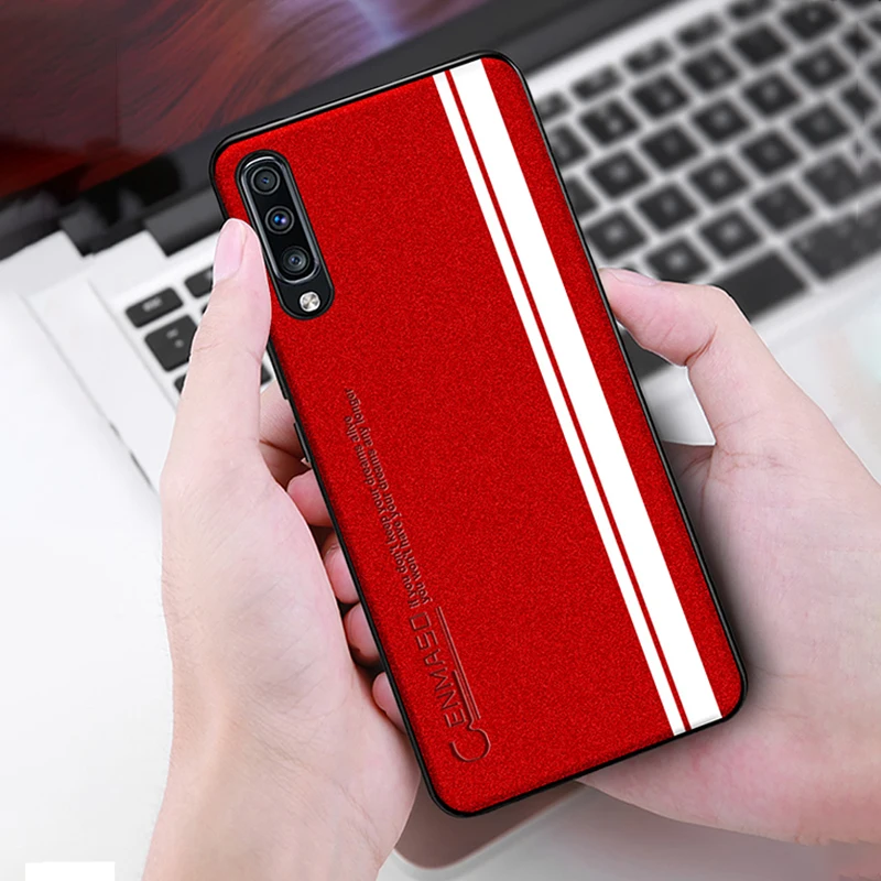 Чехол для samsung A50, роскошный кожаный силиконовый мягкий защитный чехол для samsung Galaxy A30 A50 A70, противоударный чехол