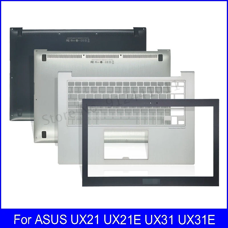 

NEW Laptop Case Front Bezel For ASUS UX21 UX21E UX31 UX31E Palmrest Bottom Case Upper Top Back Cover Silver Black
