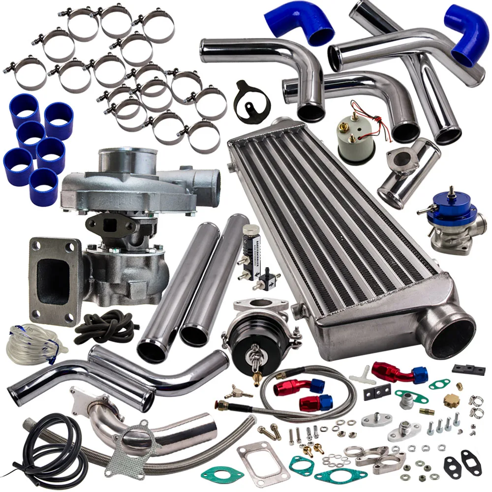 Комплект турбозарядного устройства T04E + отходное устройство интеркулер BOV для